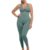 Racerback Jumpsuit-Slate Green
